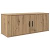 vidaXL Veggmontert TV-hylle sett 3 pcs Artisan Eik 100 x 34,5 x 40 cm