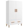 vidaXL Highboard hvit 70x31x115 cm konstruert tre