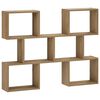 vidaXL Vegghylle Artisan eik 103 x 17 x 80 cm Konstruert tre