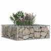 vidaXL Gabion hevet seng s&oslash;lv 60 x 60 x 20 cm Galvanisert St&aring;l