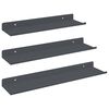 vidaXL Flytende hylle Veggmontert 3 stk. Antrasitt 40 x 9 x 2,5 cm