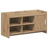 vidaXL Sko Skap 100 x 39,5 x 51 cm Konstruert tre Artisan eik