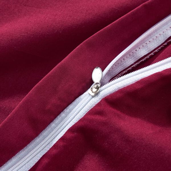 vidaXL Sengetrekk burgunder 155x220/80x80 cm