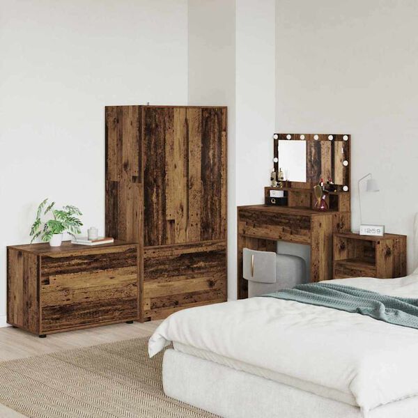 vidaXL Oppbevaringsskap Gamle tre 80 x 48 x 57 cm Konstruert tre