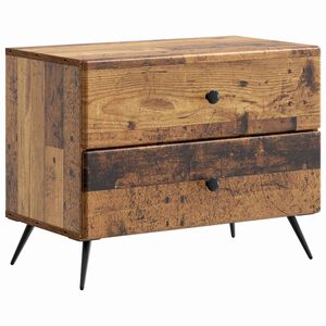 vidaXL Nattbordskap Gammelt tre 62 x 34,5 x 47,5 cm Konstruert tre