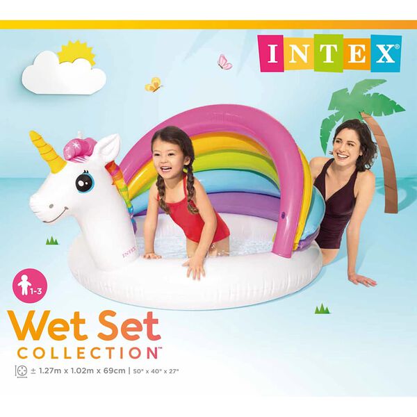 Intex Babybasseng Unicorn 127x102x69 cm