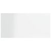 vidaXL Hylleplater 4 stk h&oslash;yglans hvit 40x20x1,5 cm konstruert tre