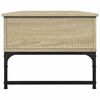 vidaXL Salongbord sonoma eik 100x50x40 cm konstruert tre og metall