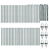vidaXL Gjerdepåle Annet 52 pcs grønn 3,2 x 3,2 x 120 cm Stål