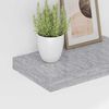 vidaXL Flytende vegghyller 2 stk betonggr&aring; 40x23x3,8 cm MDF