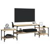 vidaXL TV-benk sonoma eik 197x35x52 cm konstruert tre