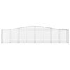 vidaXL Gabionkurver buede 20 stk 400x50x80/100 cm galvanisert jern