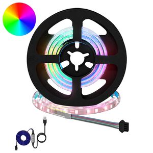 vidaXL LED Stripe 2 stk. Svart og gjennomsiktig Kobber og plast
