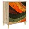 vidaXL Kommode BONN Retro b&oslash;lgedesign 66 x 36,5 x 75 cm Konstruert tre