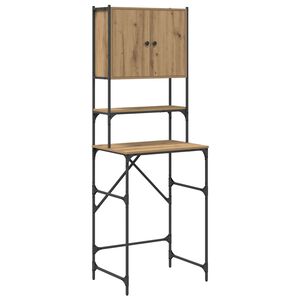 vidaXL Vaskemaskinskap Artisan eik 68 x 48,5 x 194 cm Konstruert tre