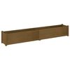 vidaXL Plantekasser 2 stk honningbrun 200x31x31 cm heltre furu