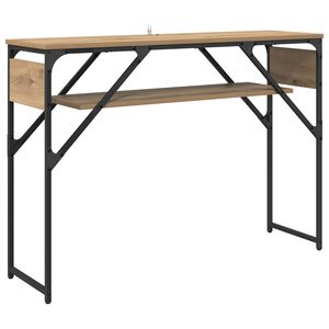 vidaXL Konsollbord Artisan Eik Konstruert tre 105x30x75cm