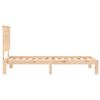 vidaXL Sengeramme uten madrass 100x200 cm heltre furu
