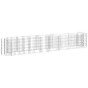 vidaXL Gabion h&oslash;ybed galvanisert jern 330x50x50 cm