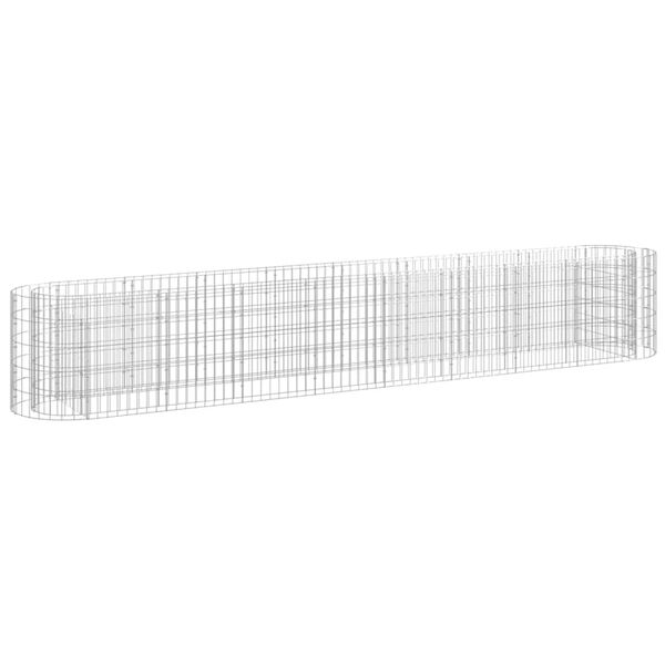 vidaXL Gabion høybed galvanisert jern 330x50x50 cm