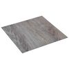 vidaXL Selvheftende Gulvplanker Lys Brun og Svart 30,5 x 30,5 cm