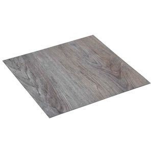 vidaXL Selvheftende Gulvplanker Lys Brun og Svart 30,5 x 30,5 cm