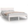 vidaXL Sengeramme hvit heltre furu 120x200 cm