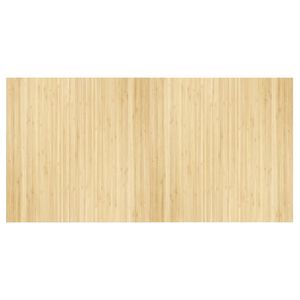 vidaXL Teppe rektangul&aelig;r lys naturell 100x200 cm bambus