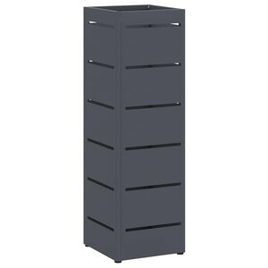 vidaXL Regn paraplystativ Antrasitt 15,5 x 15,5 x 49 cm St&aring;l