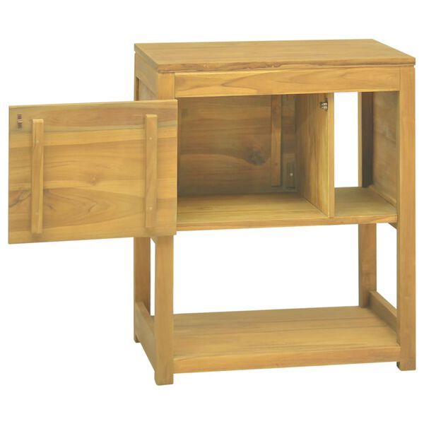 vidaXL Baderomsskap 60x40x75 cm heltre teak