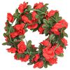 vidaXL Blomsterkranser 6 stk r&oslash;d 240 cm