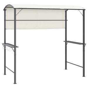 vidaXL Paviljong med tak 220x110x200 cm kremhvit