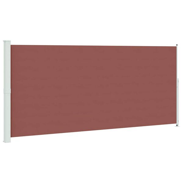 vidaXL Uttrekkbar sidemarkise 220x500 cm brun