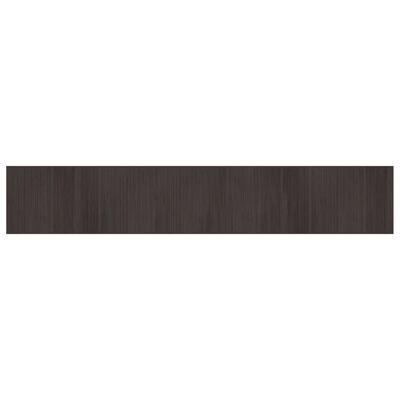 vidaXL Teppe rektangulær mørkebrun 70x400 cm bambus