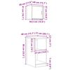 vidaXL Garasjeskap 2 stk grå sonoma konstruert tre