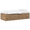 vidaXL Sengeramme med oppbevaring med skuff Artisan eik 80 x 200 cm