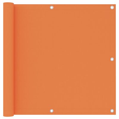 vidaXL Balkongskjerm oransje 90x600 cm oxfordstoff