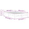 vidaXL Sengeramme heltre furu 160x200 cm