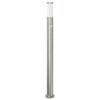 vidaXL Pullertlampe med sensor 110 cm rustfritt st&aring;l IP44