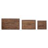 vidaXL Nesting Bord 3 pcs Brun Massivt mahognitre