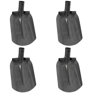 vidaXL Spadehode 4 pcs s&oslash;lv 33 x 21 cm Pulverlakkert st&aring;l