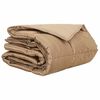 vidaXL Sommerdyne Gull 140 x 200 cm Sateng og mikrofiber