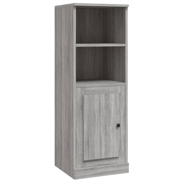 vidaXL Highboard grå sonoma 36x35,5x103,5 cm konstruert tre