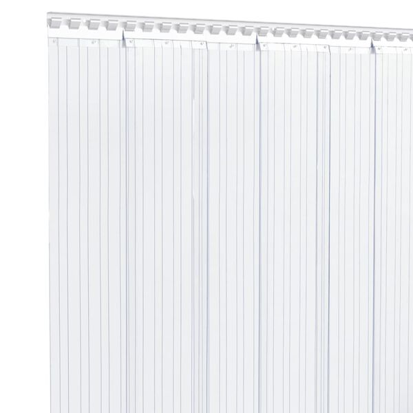 vidaXL D&oslash;rgardin gjennomsiktig 200 mm x 1,6 mm 25 m PVC