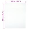 vidaXL Jerseylaken 2 stk hvit 140x200 cm bomull