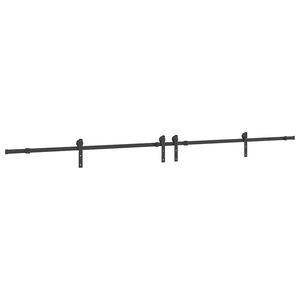 vidaXL Utstyr for skyved&oslash;r 366 cm st&aring;l svart