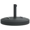 vidaXL Parasollfot med hjul for &Oslash;38 / 48 mm stenger 25 kg rund