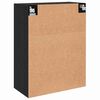 vidaXL Veggskap Veggmontert Svart eik 69.5 x 34 x 90 cm Konstruert tre
