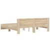 vidaXL Sengeramme med hodegavl sonoma eik 180x200 cm