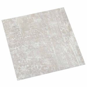 vidaXL Gulvplanker Hvit og tre 5,11 m&sup2; 55 stk. PVC